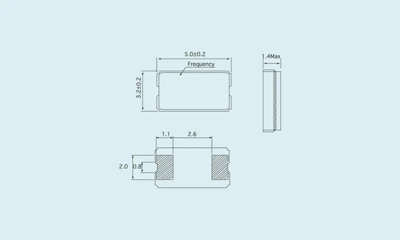 石英晶體諧振器玻璃5.0*3.2