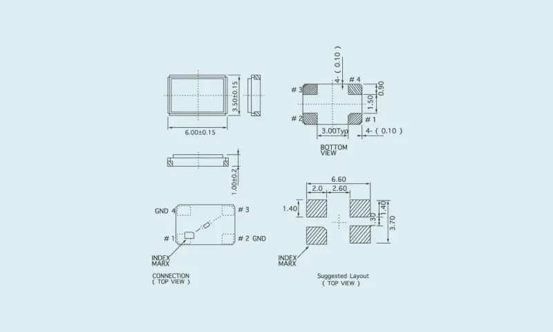 石英晶體諧振器SMD 5.0&times;3.2